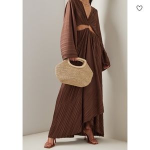 Significant Other Akila cutout plisse maxi dress NEW